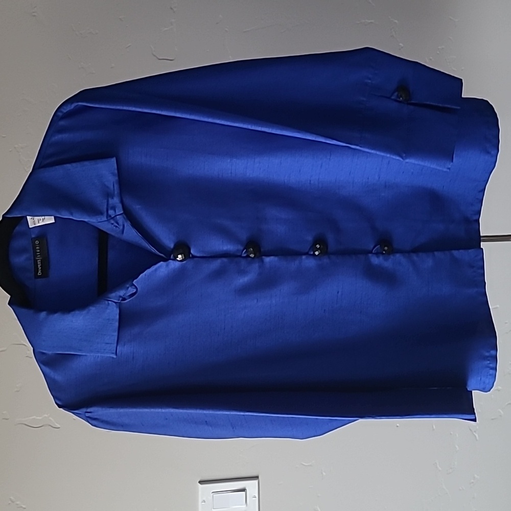 Draper's evening out or party top, SZ: L, Royal Blue